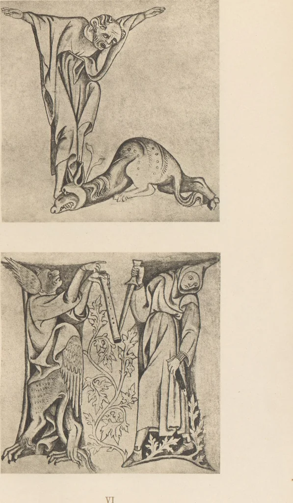 An illustration from Gothic alphabets / the text by Jaro Springer, 1897, leaf 17