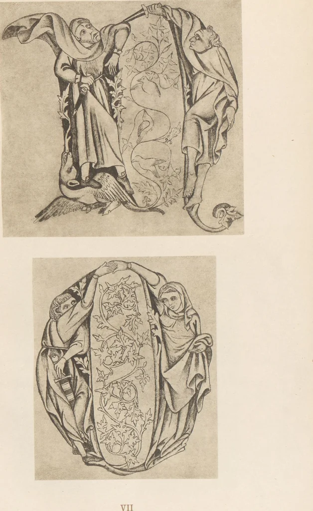 An illustration from Gothic alphabets / the text by Jaro Springer, 1897, leaf 18