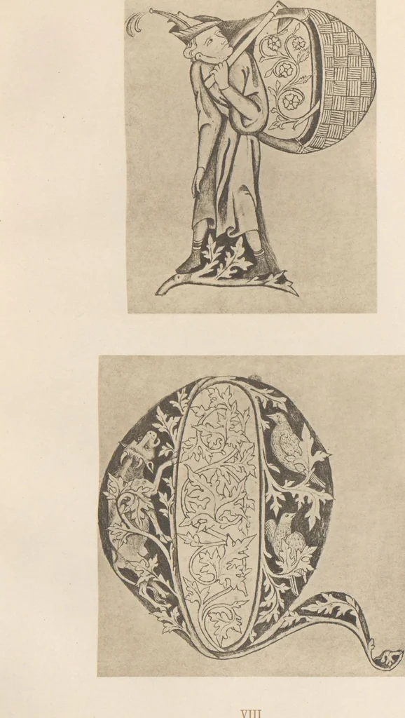 An illustration from Gothic alphabets / the text by Jaro Springer, 1897, leaf 19