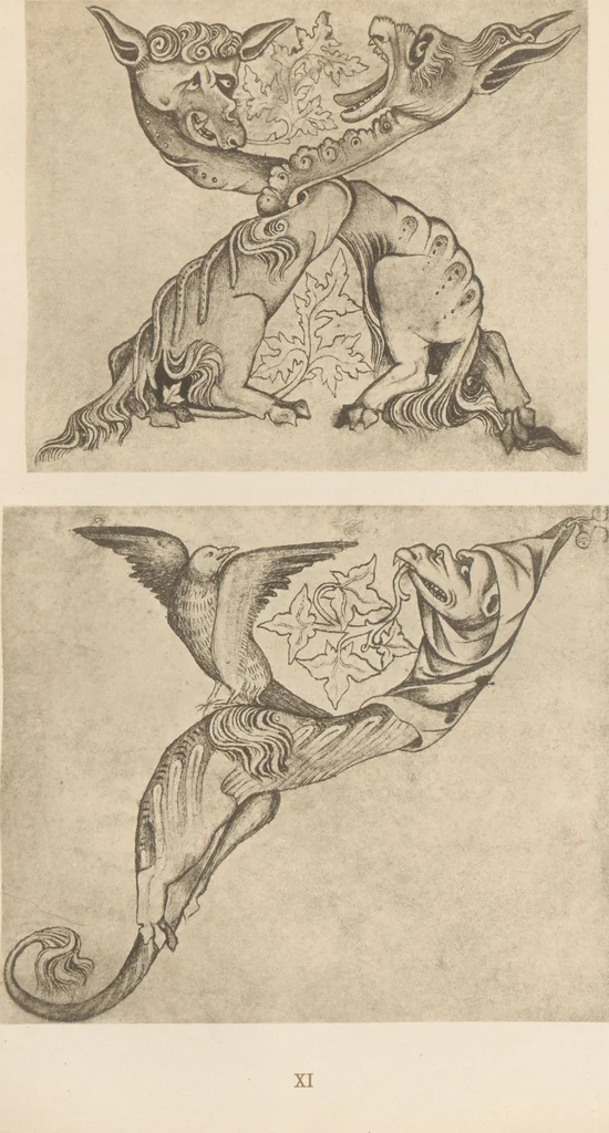 An illustration from Gothic alphabets / the text by Jaro Springer, 1897, leaf 22