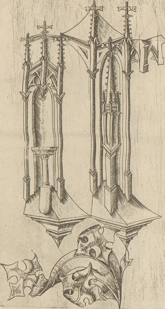 An illustration from Gothic alphabets / the text by Jaro Springer, 1897, leaf 34