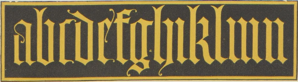 An illustration from Alphabets : numerals, and devices of the middle ages / by Henry Shaw, F.S.A, 1845, leaf 17
