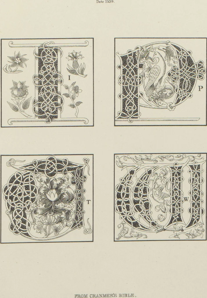 An illustration from Alphabets : numerals, and devices of the middle ages / by Henry Shaw, F.S.A, 1845, leaf 48