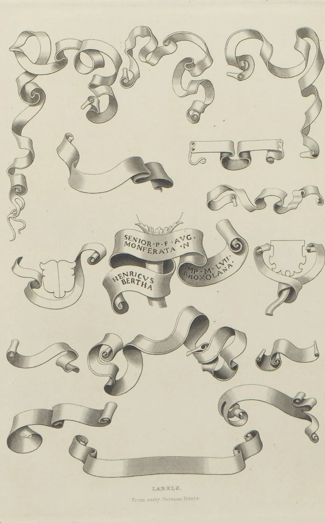 An illustration from Alphabets : numerals, and devices of the middle ages / by Henry Shaw, F.S.A, 1845, leaf 53