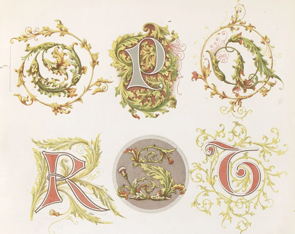 An illustration from Dondorf's Alphabete : eine Sammlung von Musterblättern der verschiedensten Schriftarten älterer und neuerer Zeit ... / [zusammengestellt von Fr. Christmann], 1873, leaf 33