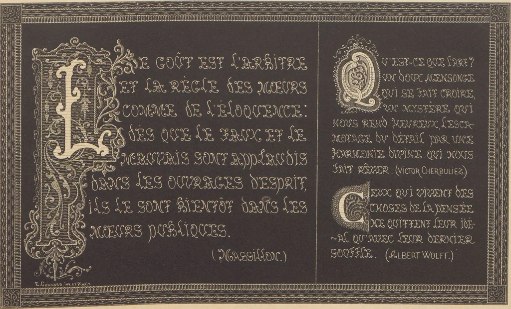 An illustration from Les petits alphabets du brodeur : compositions originales inspirées de nos grandes époques décoratives / par Ed. Guichard, leaf 23