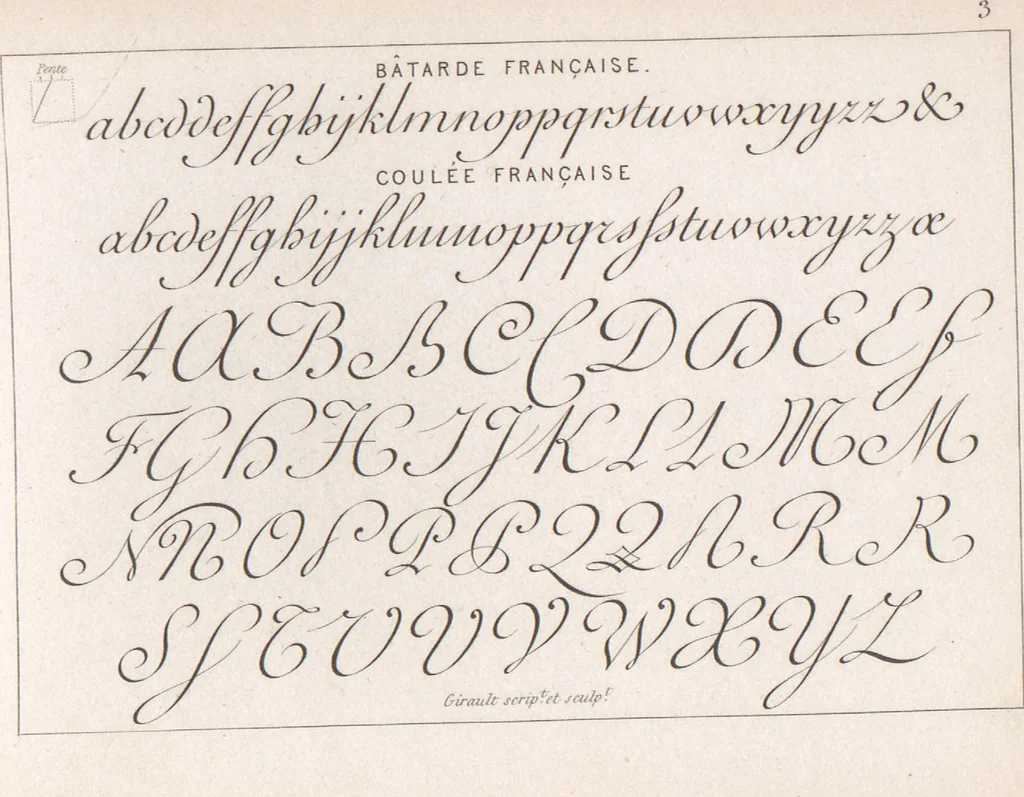 An illustration from Álbum graphique : recueil d'alphabets français, étrangers et ornés, couronnes, armes, supports, chiffres entrelacés et ornés : [volume 1] / monogrammes tires d'anciens manuscrits et composés par J. Girault, 1870, leaf 31