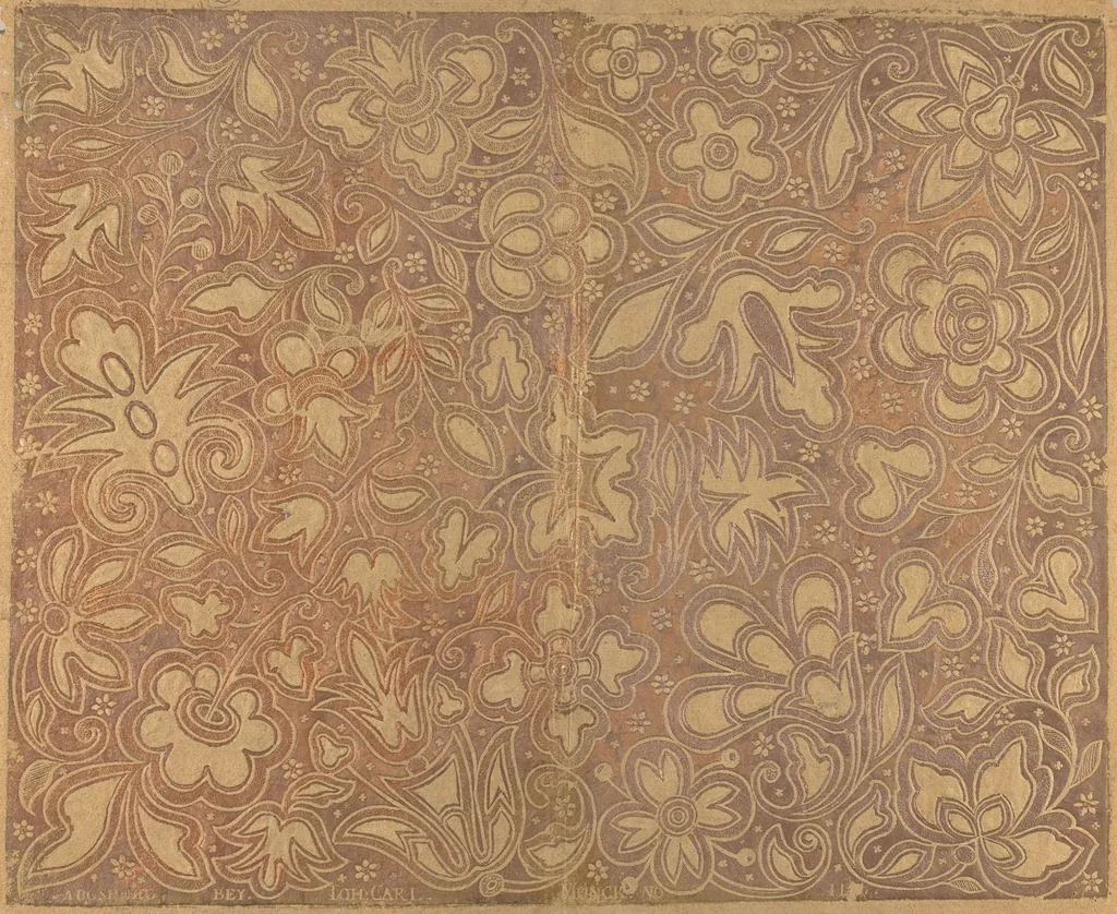 An illustration from A collection of 18th century and early 19th century decorative papers, 1700, leaf 10