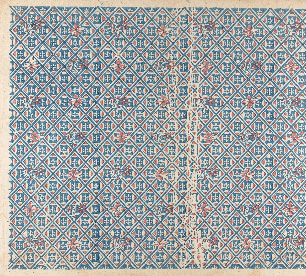 An illustration from A collection of 18th century and early 19th century decorative papers, 1700, leaf 17