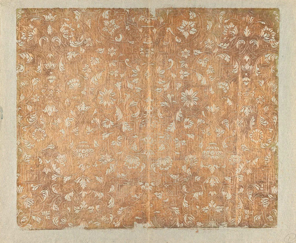 An illustration from A collection of 18th century and early 19th century decorative papers, 1700, leaf 3