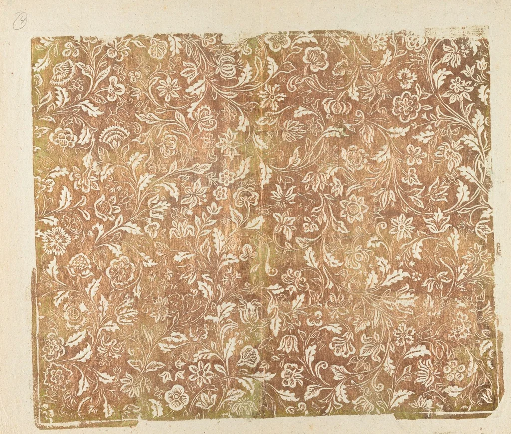 An illustration from A collection of 18th century and early 19th century decorative papers, 1700, leaf 6