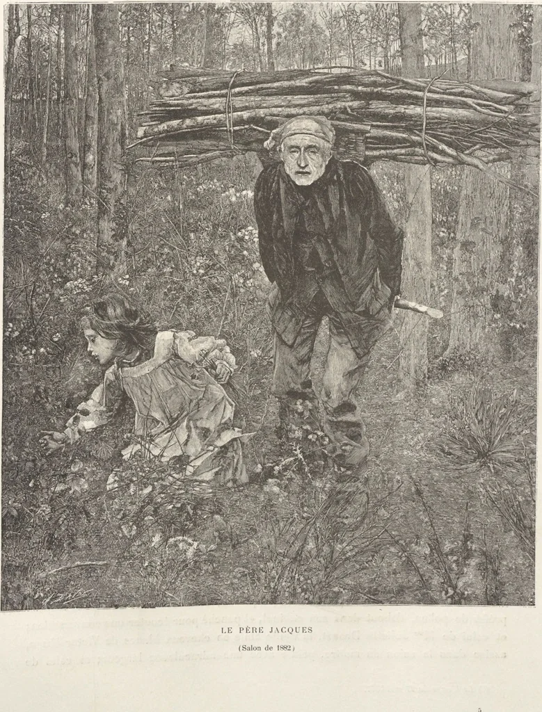 An illustration from Bastien-Lepage, sa vie et ses oeuvres, 1848-1884 / étude par L. de Fourcaud ; publié sous la directionde F.-G. Dumas, 1885, leaf 21