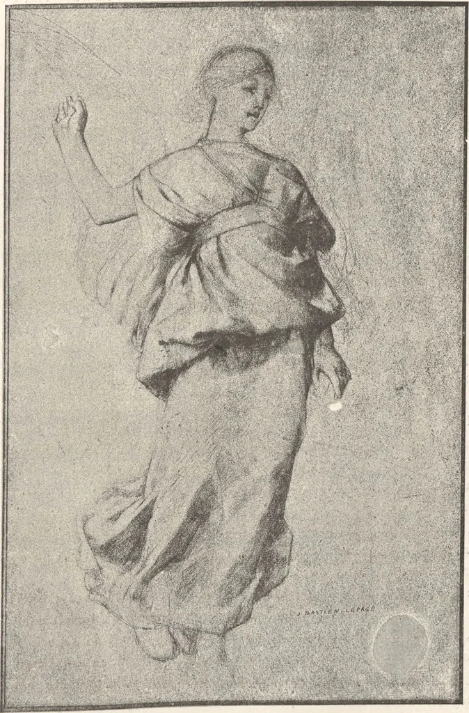 An illustration from Bastien-Lepage, sa vie et ses oeuvres, 1848-1884 / étude par L. de Fourcaud ; publié sous la directionde F.-G. Dumas, 1885, leaf 37