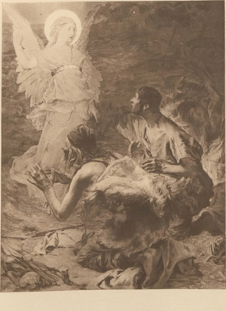 An illustration from Bastien-Lepage, sa vie et ses oeuvres, 1848-1884 / étude par L. de Fourcaud ; publié sous la directionde F.-G. Dumas, 1885, leaf 44