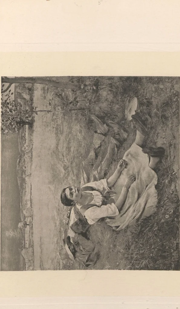 An illustration from Bastien-Lepage, sa vie et ses oeuvres, 1848-1884 / étude par L. de Fourcaud ; publié sous la directionde F.-G. Dumas, 1885, leaf 50
