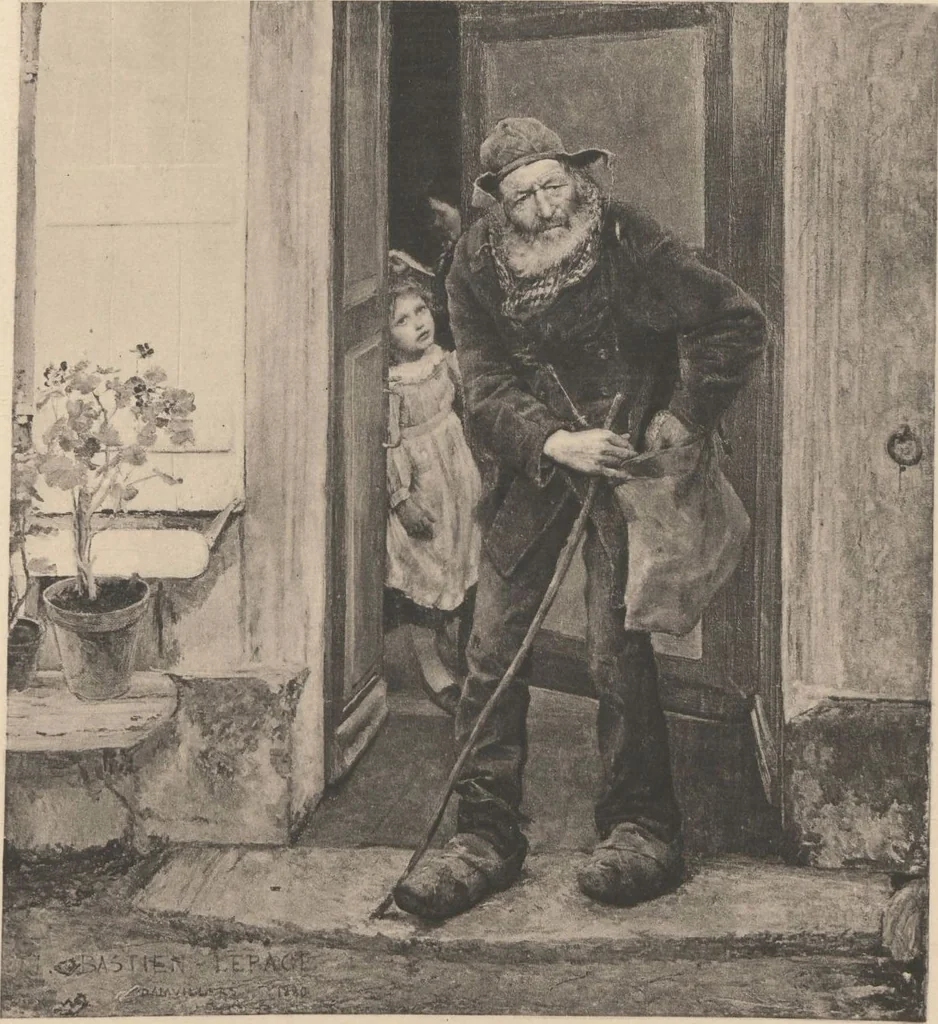 An illustration from Bastien-Lepage, sa vie et ses oeuvres, 1848-1884 / étude par L. de Fourcaud ; publié sous la directionde F.-G. Dumas, 1885, leaf 56
