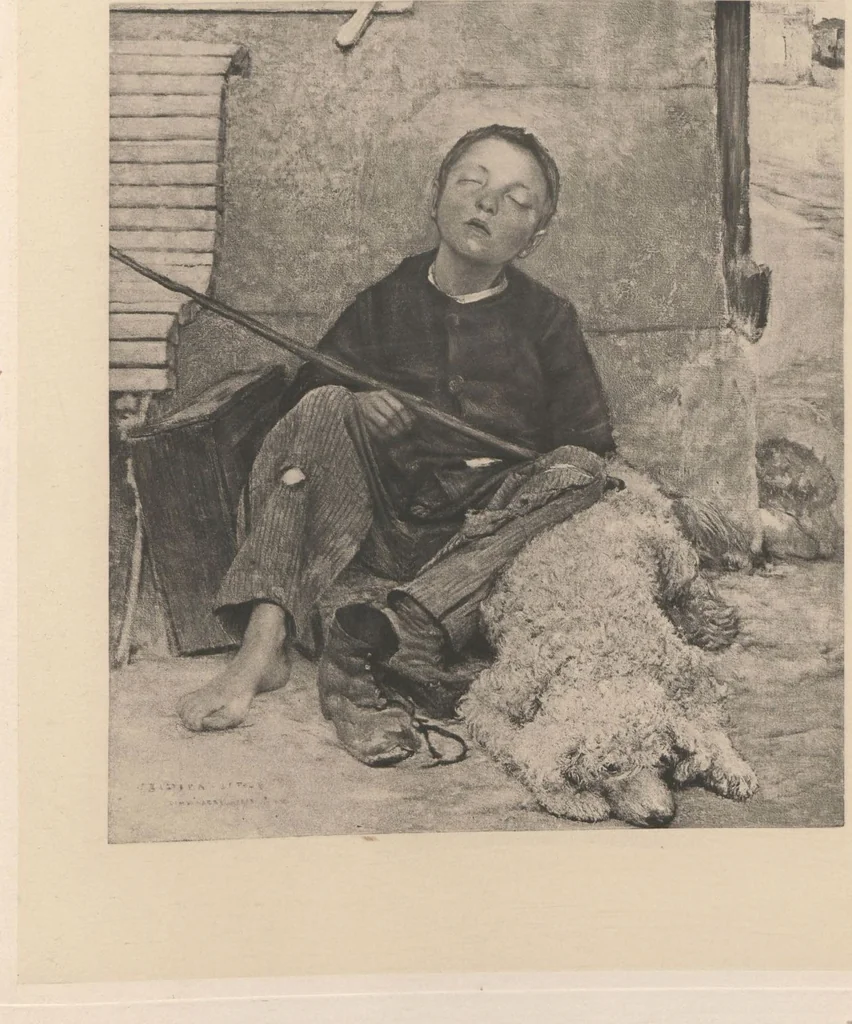 An illustration from Bastien-Lepage, sa vie et ses oeuvres, 1848-1884 / étude par L. de Fourcaud ; publié sous la directionde F.-G. Dumas, 1885, leaf 64