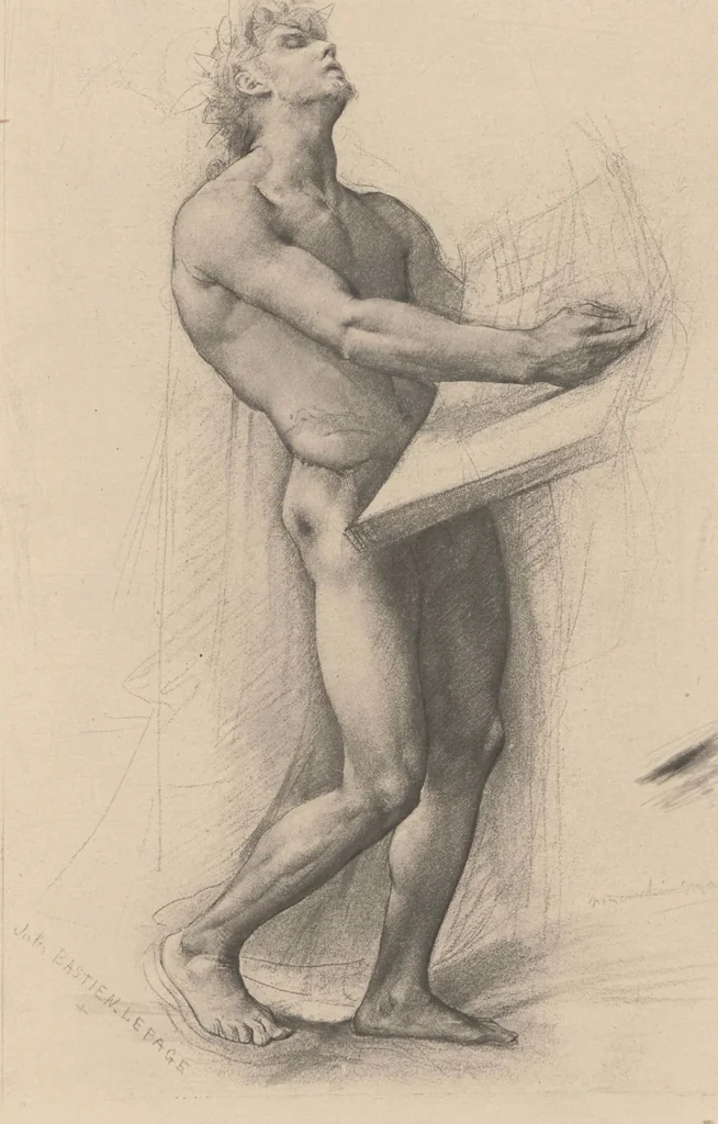 An illustration from Bastien-Lepage, sa vie et ses oeuvres, 1848-1884 / étude par L. de Fourcaud ; publié sous la directionde F.-G. Dumas, 1885, leaf 76
