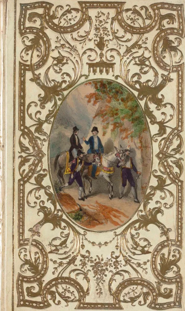 An illustration from Gustave, ou, Le jeune voyageur en Espagne / par M. de Marlès, auteur de Firmin ou le jeune Voyageur en Egypte, etc, 1844, leaf 1