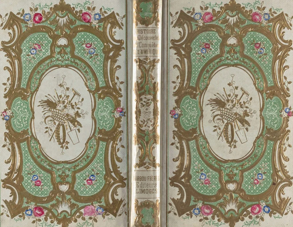 An illustration from Histoire des découvertes et conquêtes de l'Amérique / par l'abbe L .., 1845, leaf 2