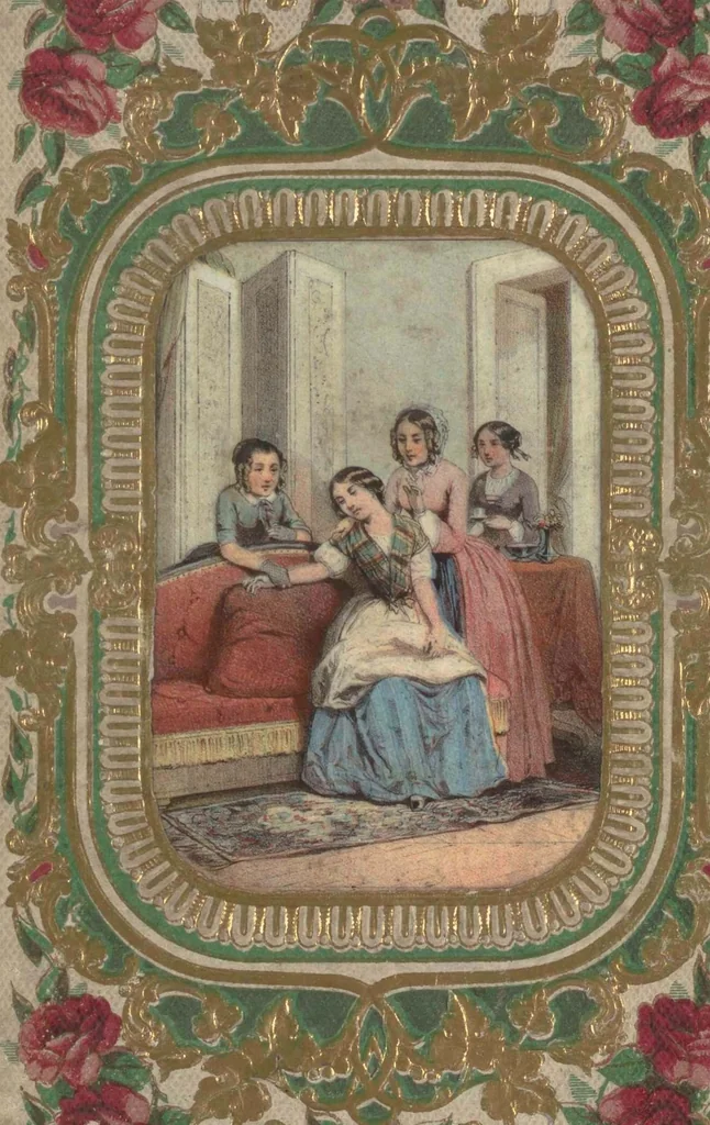 An illustration from La famille Dorival, ou, L'influence du bon exemple / par Theophile Ménard, 1857, leaf 1