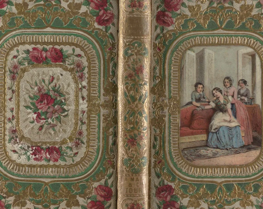 An illustration from La famille Dorival, ou, L'influence du bon exemple / par Theophile Ménard, 1857, leaf 2