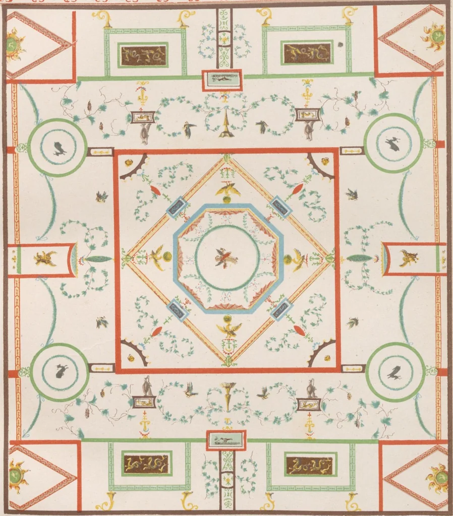 An illustration from The most beautiful walls in Pompeii, reproduced in chromolithography... / with explanatory notes by E. Presuhn, 1877, leaf 20