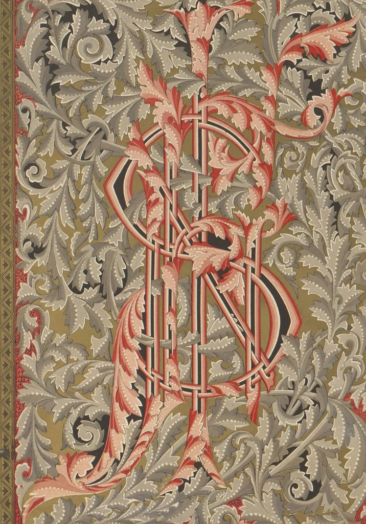 An illustration from The Psalms of David / illuminated by Owen Jones, 1861, leaf 110