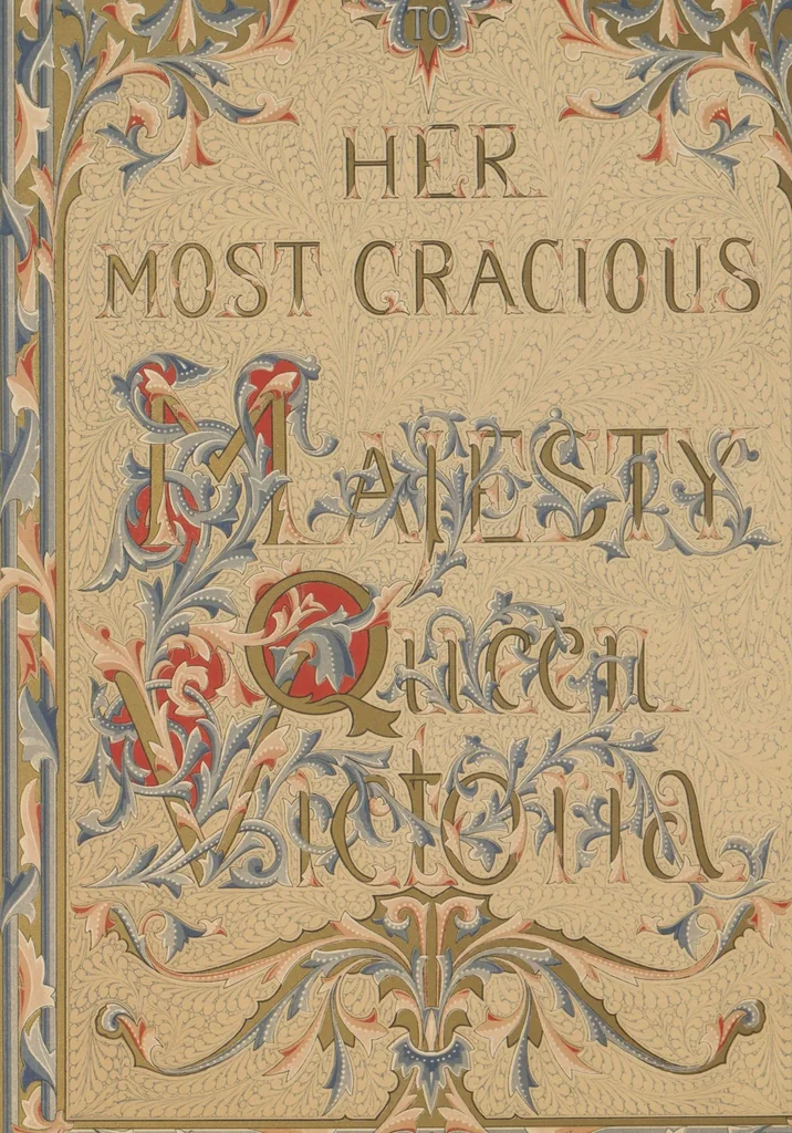 An illustration from The Psalms of David / illuminated by Owen Jones, 1861, leaf 8