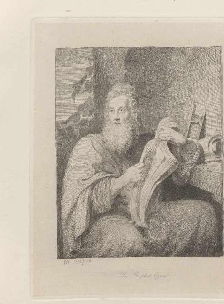 An illustration from Original etchings / by Sir George Hayter, historical and portrait painter to His Majesty the King of Belgium, and member of the Academy of Rome, Florence, Bologna, Parma and Venice : forty-six etchings, 1879, leaf 12