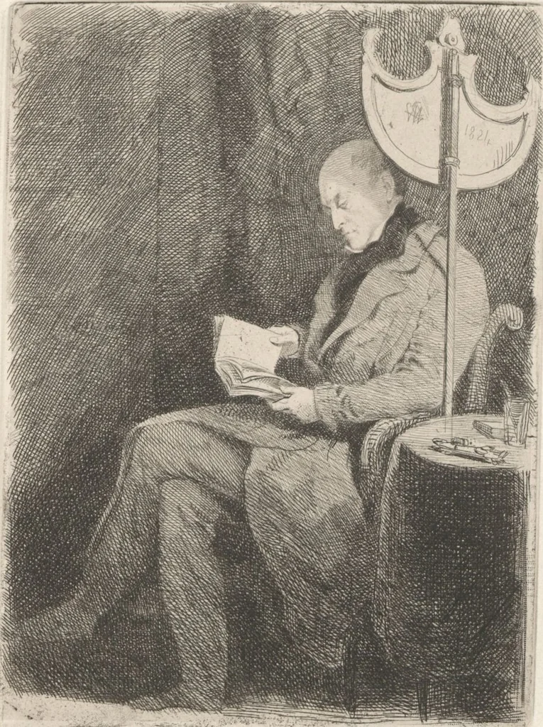 An illustration from Original etchings / by Sir George Hayter, historical and portrait painter to His Majesty the King of Belgium, and member of the Academy of Rome, Florence, Bologna, Parma and Venice : forty-six etchings, 1879, leaf 32