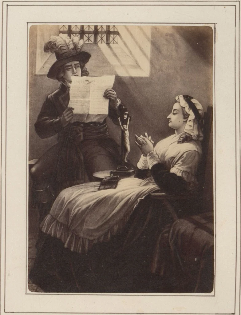 An illustration from A descriptive catalogue of a collection of royal historical porcelain, designed and painted in Europe during the eleven years beginning 1878 and ending 1889 : holograph and photographs, [189-?] / by J.S. Potter, 1878, leaf 27