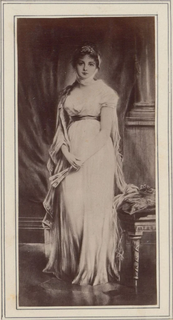 An illustration from A descriptive catalogue of a collection of royal historical porcelain, designed and painted in Europe during the eleven years beginning 1878 and ending 1889 : holograph and photographs, [189-?] / by J.S. Potter, 1878, leaf 51