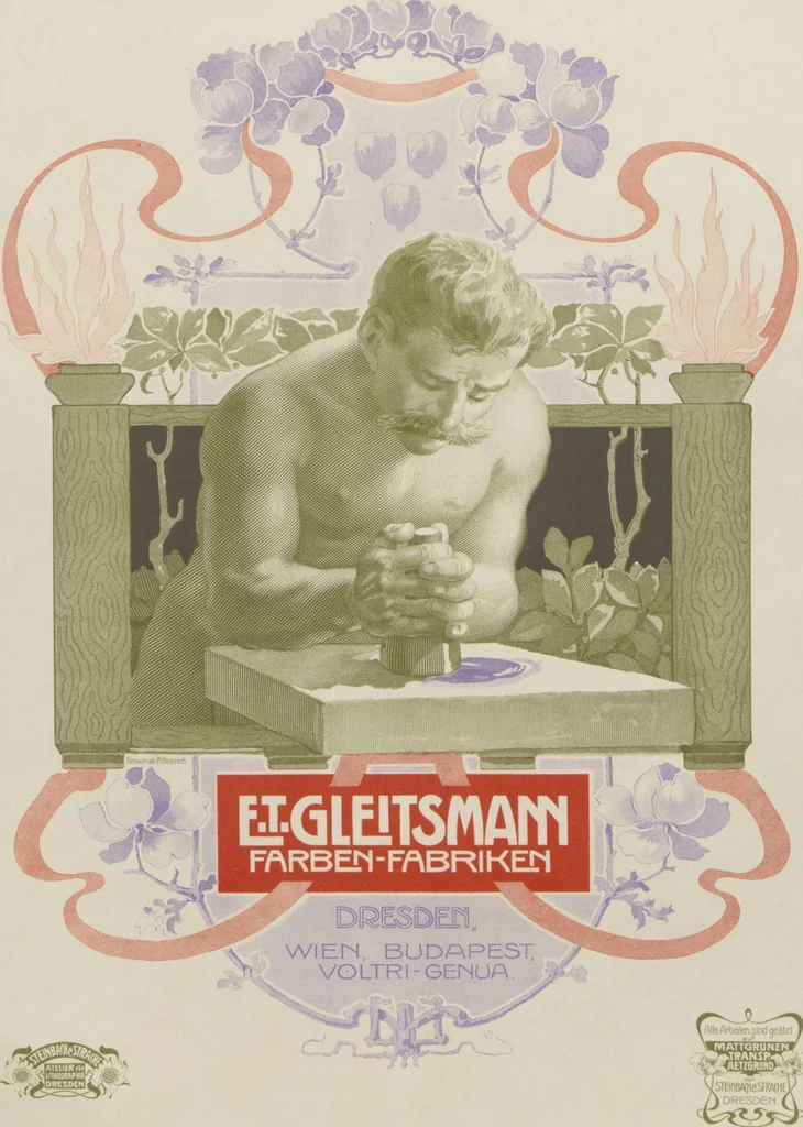 An illustration from Der Moderne Merkantil-Lithograph : eine Sammlung merkantiler Arbeiten / hrsg. von Steinbach & Strache, 1901, leaf 3