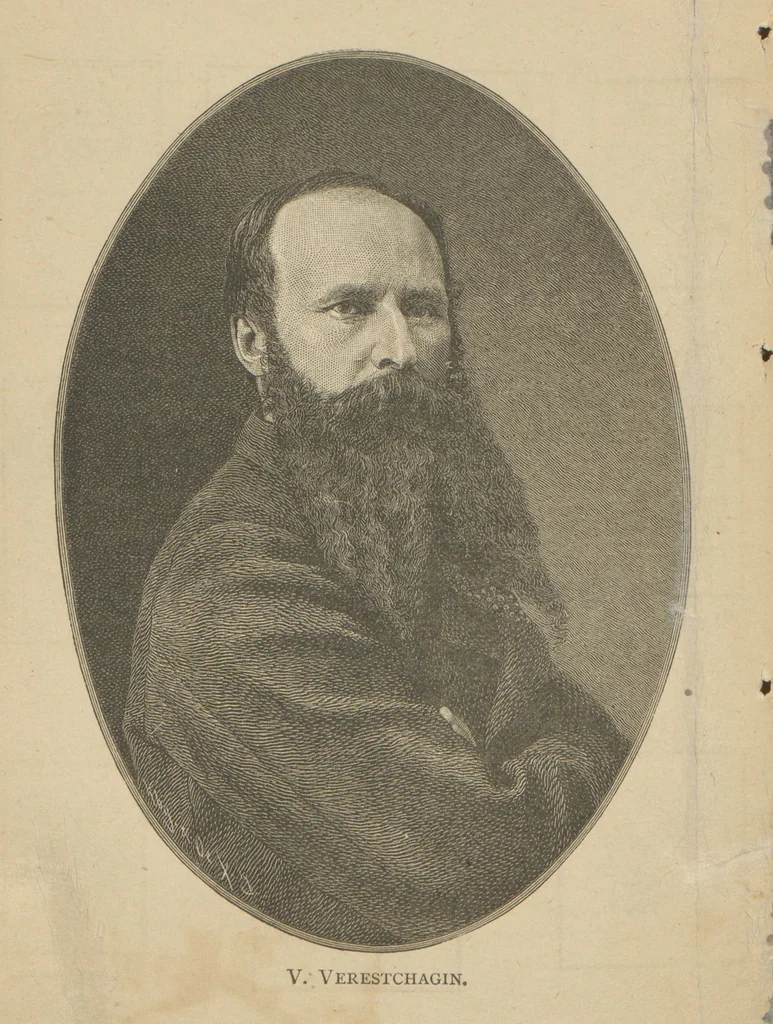 An illustration from Exhibition of the works of Vassili Verestchagin : illustrated descriptive catalogue / [tr. by Delmar Morgan], 1887, leaf 2