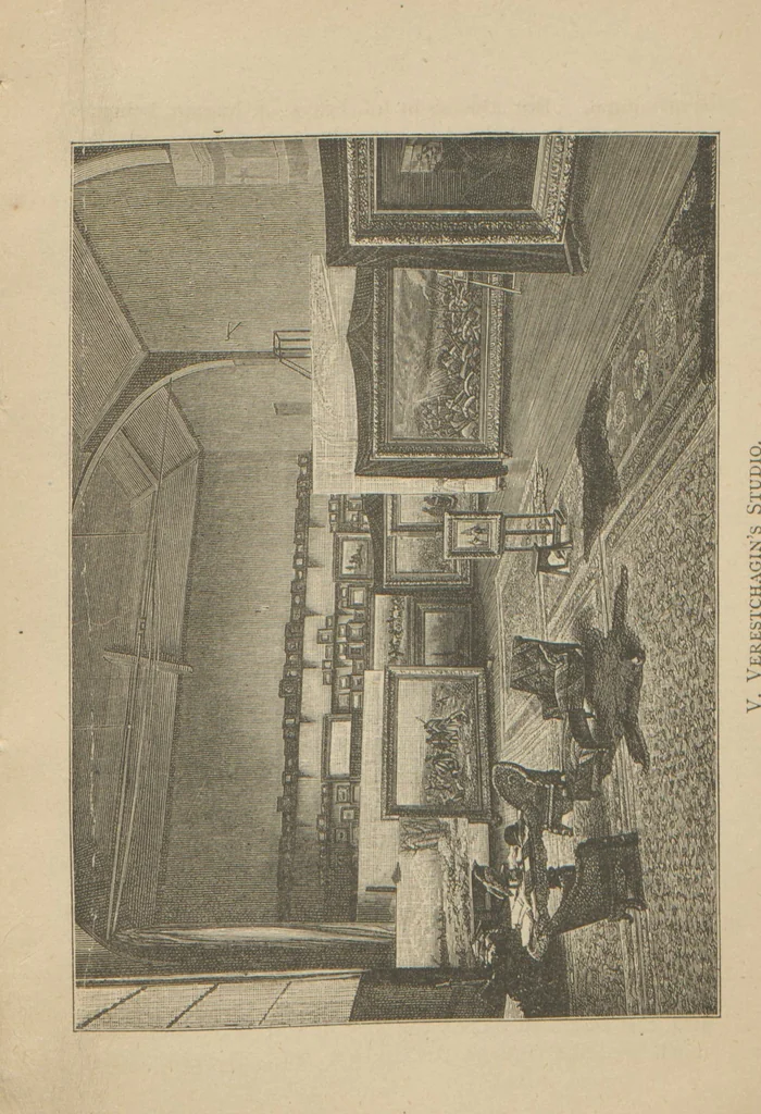 An illustration from Exhibition of the works of Vassili Verestchagin : illustrated descriptive catalogue / [tr. by Delmar Morgan], 1887, leaf 7