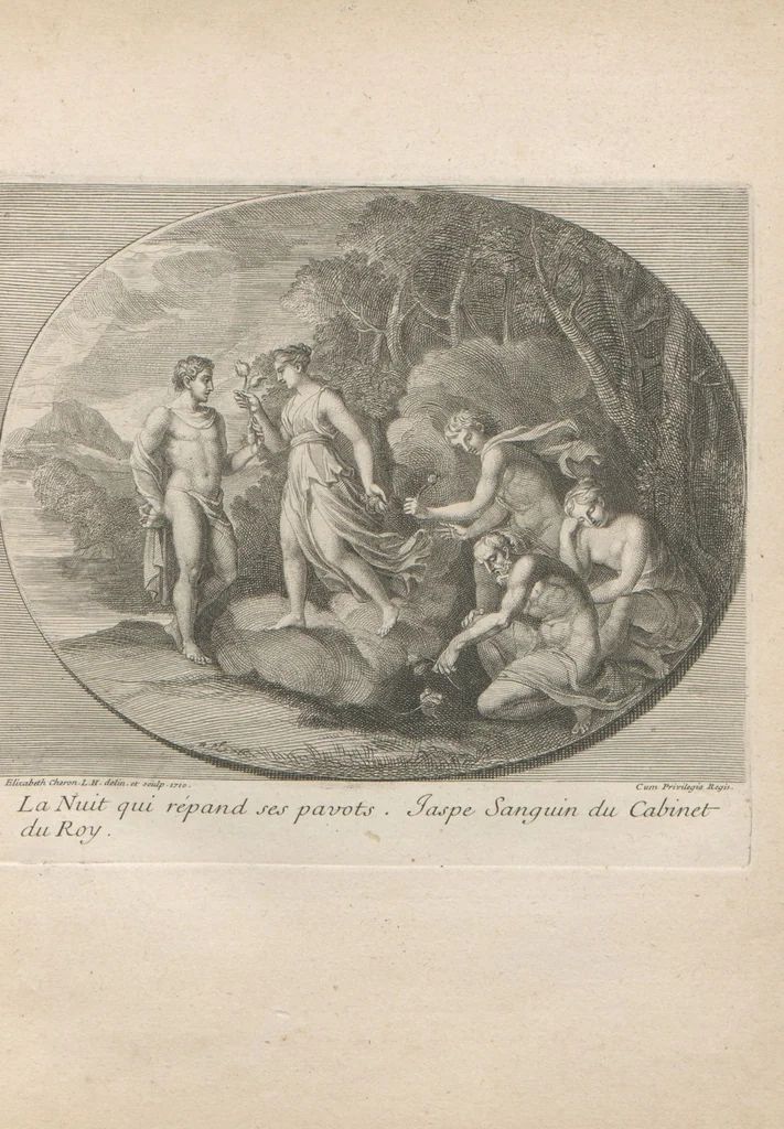 An illustration from [A collection of 48 engravings from ancient gems, etc. / drawn and engraved by E.S.C., Ursule de la Croix, and others, 1709, leaf 10