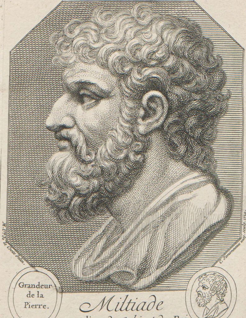 An illustration from [A collection of 48 engravings from ancient gems, etc. / drawn and engraved by E.S.C., Ursule de la Croix, and others, 1709, leaf 31