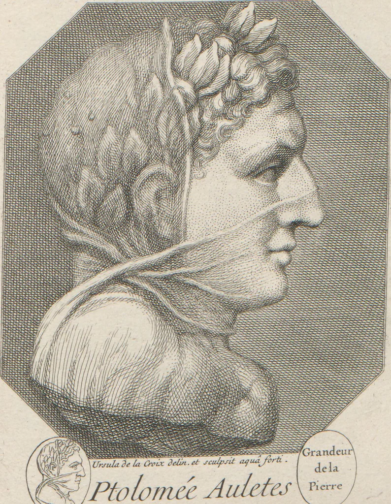 An illustration from [A collection of 48 engravings from ancient gems, etc. / drawn and engraved by E.S.C., Ursule de la Croix, and others, 1709, leaf 32