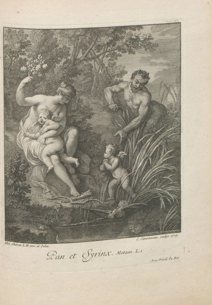 An illustration from [A collection of 48 engravings from ancient gems, etc. / drawn and engraved by E.S.C., Ursule de la Croix, and others, 1709, leaf 45