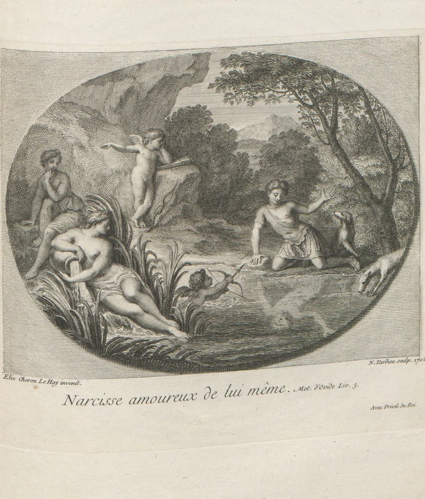 An illustration from [A collection of 48 engravings from ancient gems, etc. / drawn and engraved by E.S.C., Ursule de la Croix, and others, 1709, leaf 46