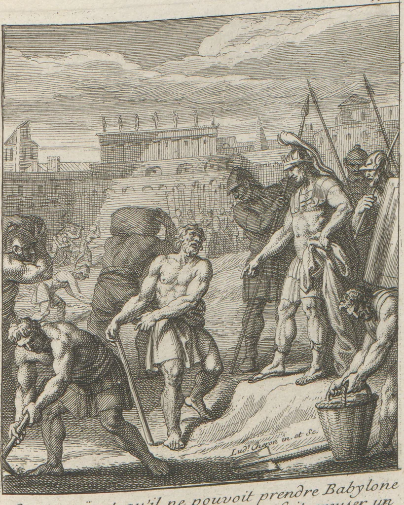 An illustration from [A collection of 48 engravings from ancient gems, etc. / drawn and engraved by E.S.C., Ursule de la Croix, and others, 1709, leaf 48