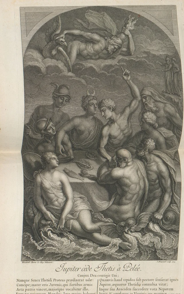 An illustration from [A collection of 48 engravings from ancient gems, etc. / drawn and engraved by E.S.C., Ursule de la Croix, and others, 1709, leaf 51