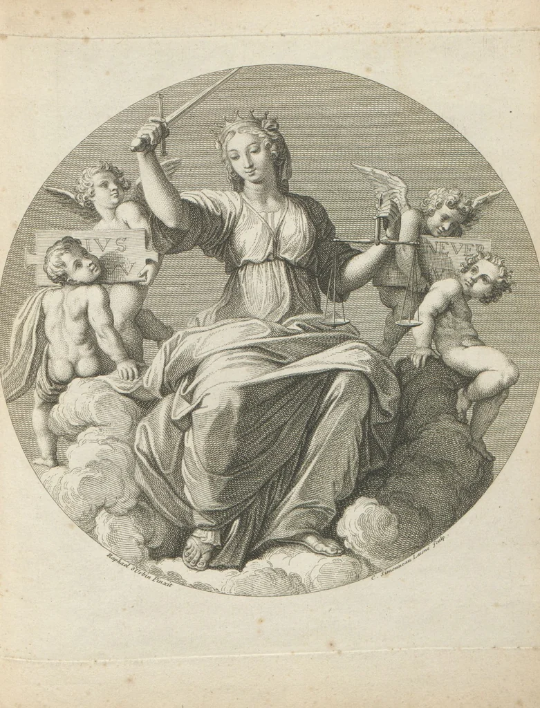 An illustration from [A collection of 48 engravings from ancient gems, etc. / drawn and engraved by E.S.C., Ursule de la Croix, and others, 1709, leaf 53