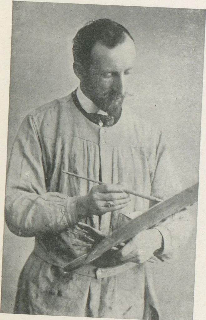 An illustration from Catalogue of an exhibition of contemporary German paintings, 1906, leaf 25