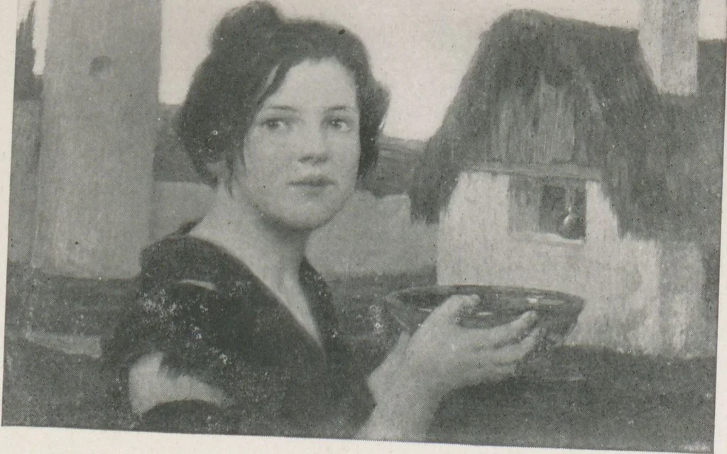 An illustration from Catalogue of an exhibition of contemporary German paintings, 1906, leaf 33