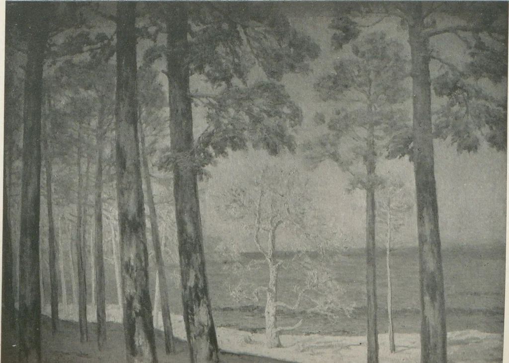 An illustration from Catalogue of an exhibition of contemporary German paintings, 1906, leaf 36