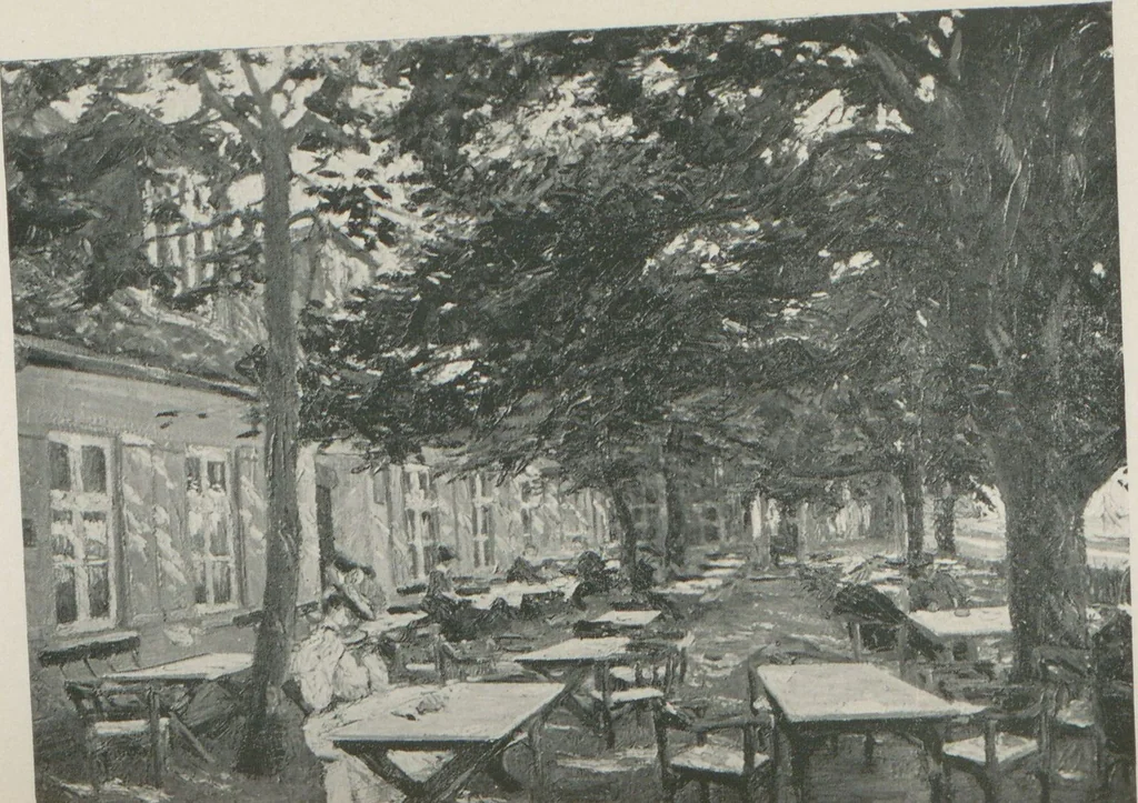 An illustration from Catalogue of an exhibition of contemporary German paintings, 1906, leaf 38