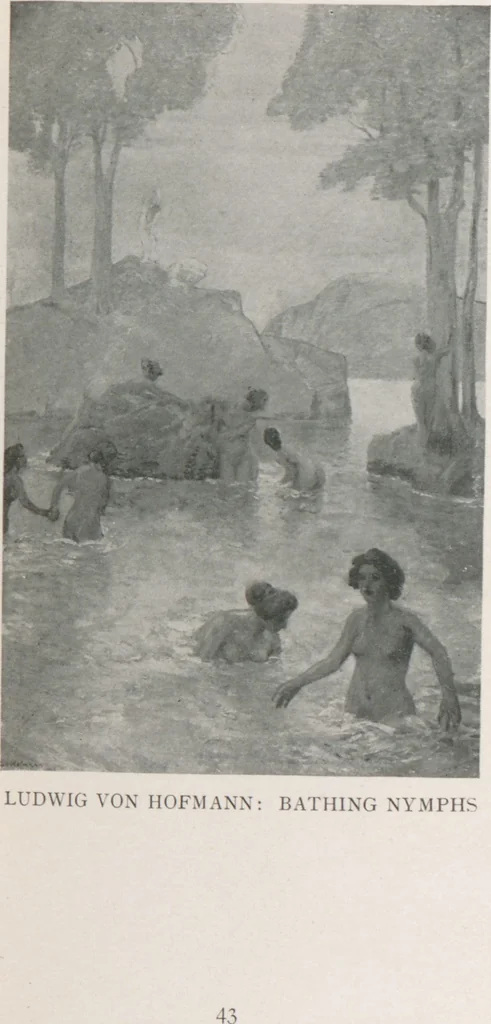 An illustration from Catalogue of an exhibition of contemporary German paintings, 1906, leaf 45