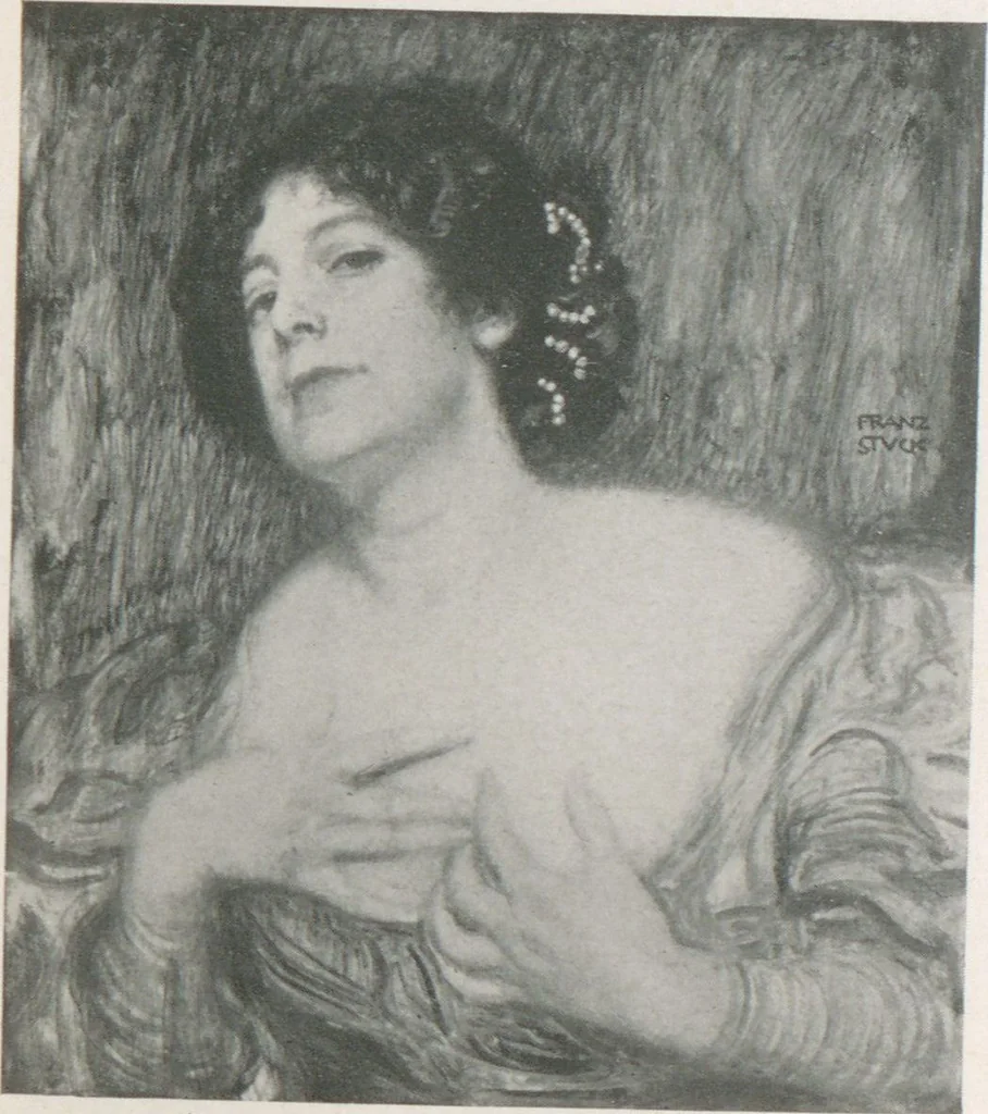 An illustration from Catalogue of an exhibition of contemporary German paintings, 1906, leaf 47